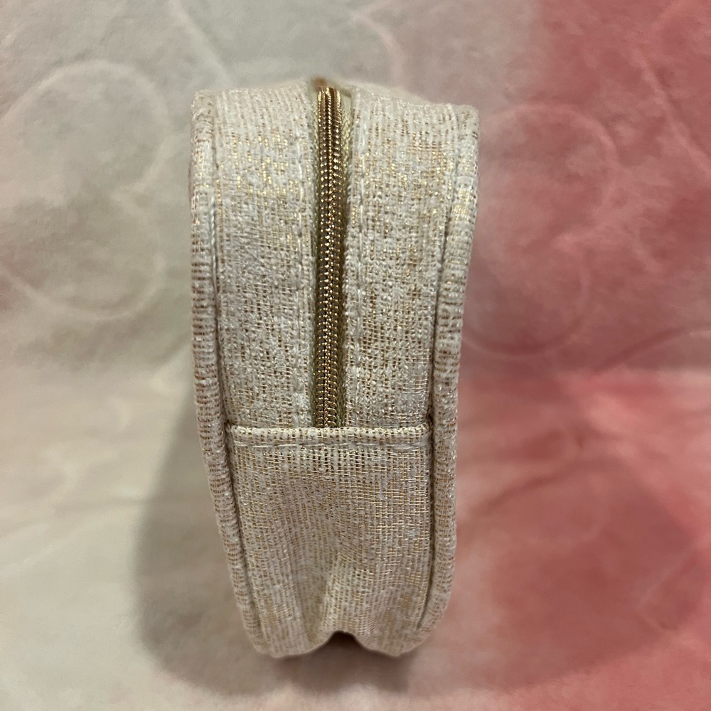 NEW! Luxury Makeup Bag — Gorgeous in cream and gold. - Picture 7 of 13